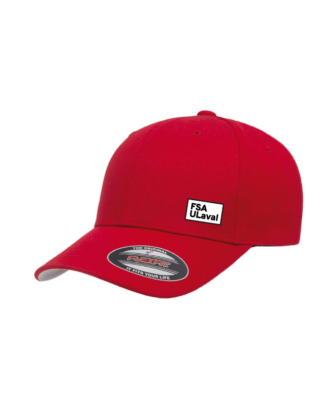 Casquette Rouge FSA ULaval - Écusson Blanc