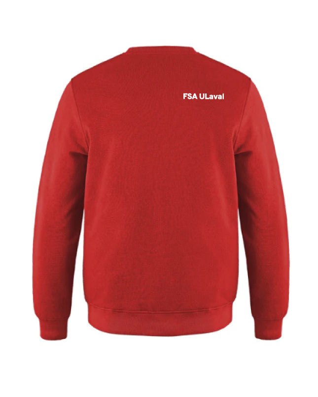 Crewnecks Unisex FSA ULaval - Rouge - Imprimé