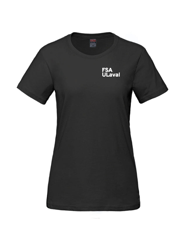 T-Shirt FSA ULaval - Femme - Noir - Imprimé