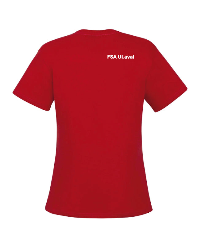 T-Shirt FSA ULaval - Femme - Rouge - Imprimé