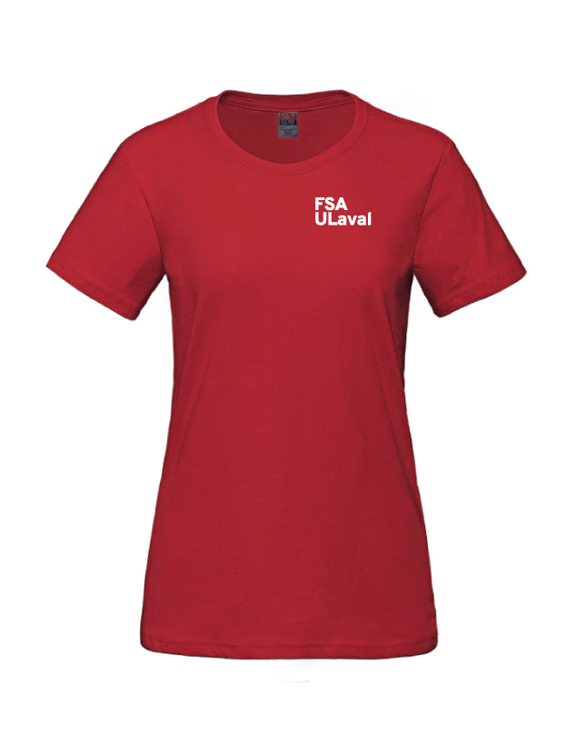 T-Shirt FSA ULaval - Femme - Rouge - Imprimé