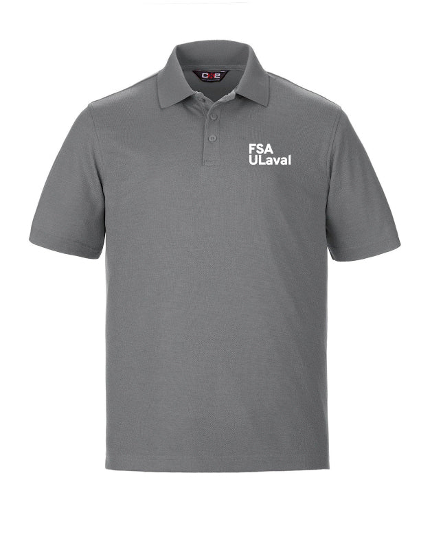 Polo Unisex FSA ULaval - Gris - Imprimé