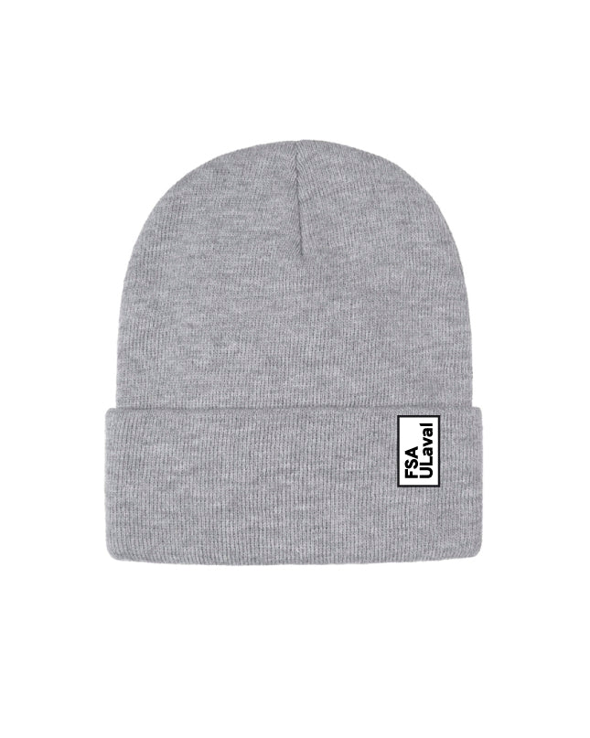 Tuque Grise FSA ULaval - Écusson Blanc