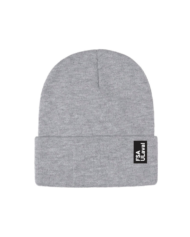 Tuque Grise FSA ULaval - Écusson Noir