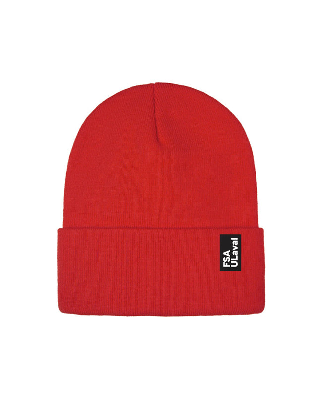 Tuque Rouge FSA ULaval - Écusson Noir